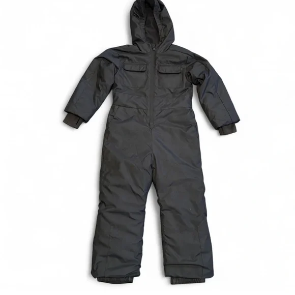 Kids Black Snowsuit XS 4/5 - Picture 2 of 6